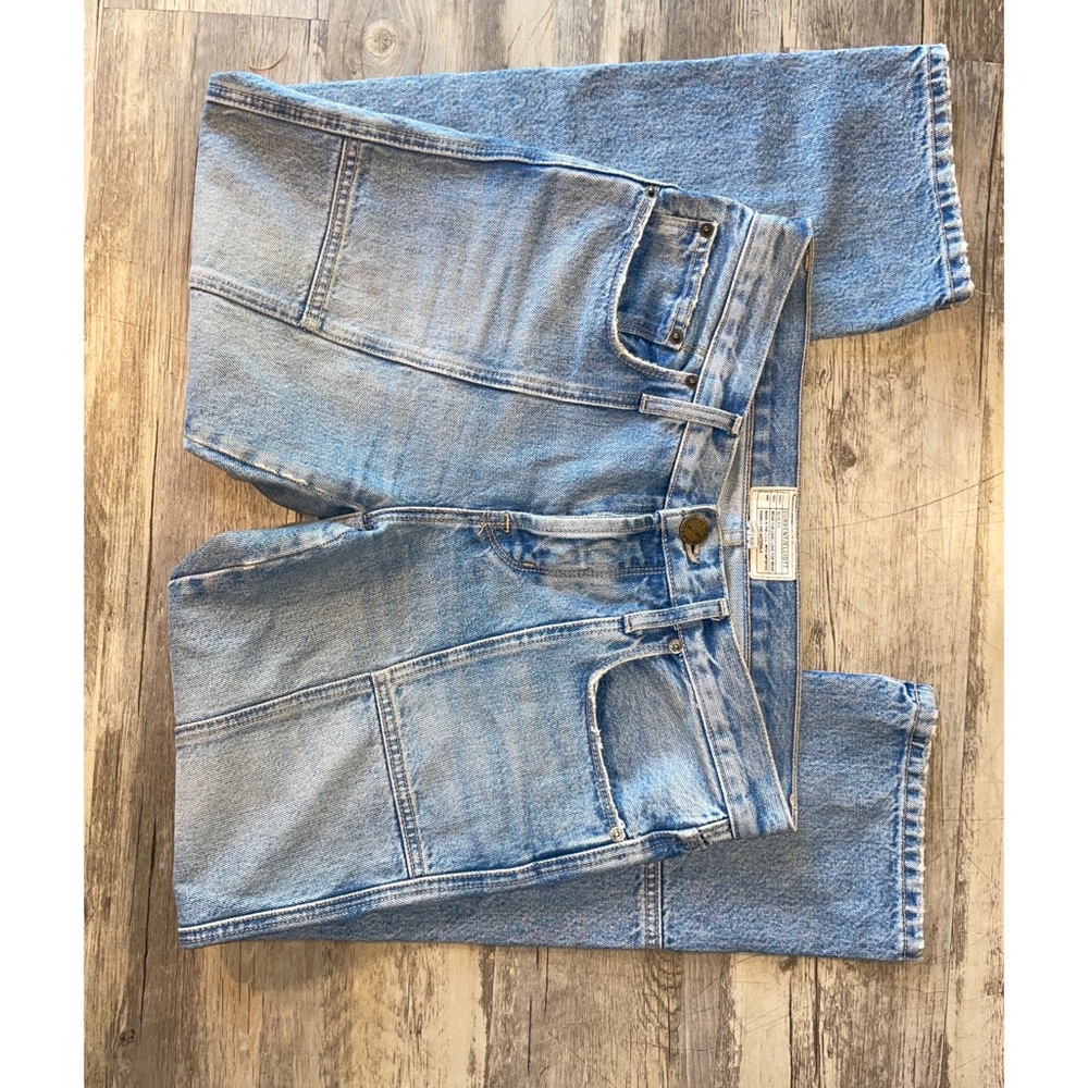 Current/Elliott Light Wash Patchwork Jeans - image 1